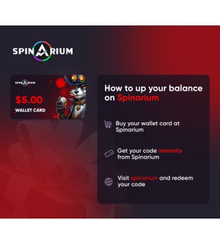 Spinarium.com $5 Wallet Card Code Key GLOBAL